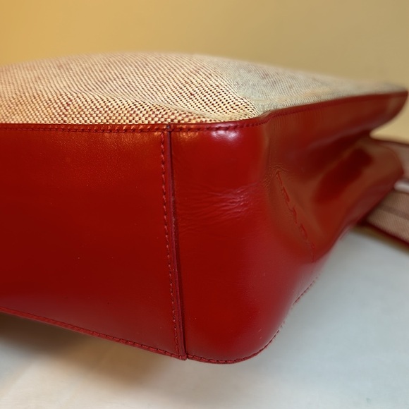 Prada Leather & Fabric Structured Bag w/Removable Prada Shoulder Strap - Picture 15 of 16